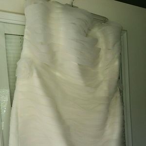 Wedding Dress matching floor length train